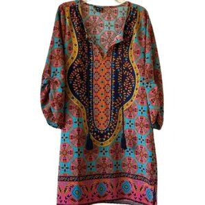 NLW Tunic Top - Women’s Size Small, Multicolored